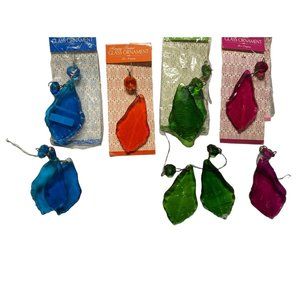 Colorful Glass Hanging ornaments  11 pieces Two's Company